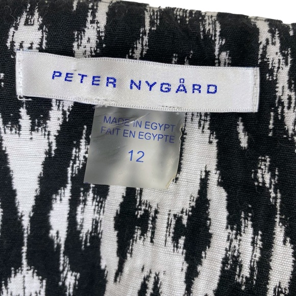 Peter Nygard Women’s Tribal Ikat Print Open Blazer Boho Jacket 3/4 Sleeve Work - Picture 6 of 8